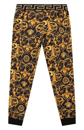 Детского хлопковые джоггеры VERSACE разноцветного цвета по цене 17800 руб., арт. YC000124/A232785/4A-6A | Фото 2 Детского хлопковые джоггеры VERSACE разноцветного цвета, арт. YC000124/A232785/4A-6A | Фото 2