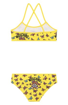 Детского раздельный купальник MOSCHINO KID желтого цвета по цене 7175 руб., арт. HDL00E/LKA00/10A-14A | Фото 2 Детского раздельный купальник MOSCHINO KID желтого цвета, арт. HDL00E/LKA00/10A-14A | Фото 2
