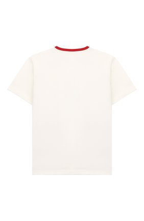 Детская хлопковая футболка DOLCE & GABBANA белого цвета по цене 8995 руб., арт. L4JTAU/G7VQA/2-6 | Фото 2 Детская хлопковая футболка DOLCE & GABBANA белого цвета, арт. L4JTAU/G7VQA/2-6 | Фото 2
