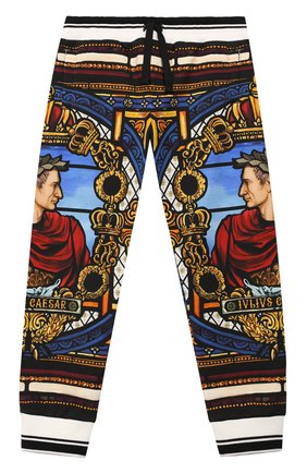 Детские хлопковые джоггеры DOLCE & GABBANA разноцветного цвета по цене 21150 руб., арт. L4JPZ6/G7VPD/8-14 | Фото 1 Детские хлопковые джоггеры DOLCE & GABBANA разноцветного цвета, арт. L4JPZ6/G7VPD/8-14 | Фото 1