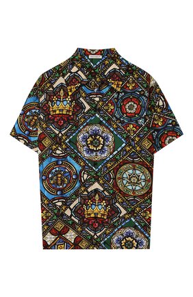 Детская хлопковая рубашка DOLCE & GABBANA разноцветного цвета по цене 19800 руб., арт. L43S06/HS5GL/8-14 | Фото 1 Детская хлопковая рубашка DOLCE & GABBANA разноцветного цвета, арт. L43S06/HS5GL/8-14 | Фото 1