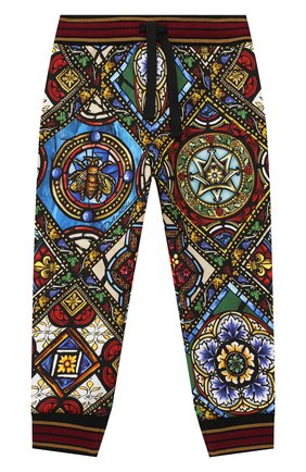 Детские хлопковые джоггеры DOLCE & GABBANA разноцветного цвета по цене 16850 руб., арт. L1JPT0/HS7AJ | Фото 1 Детские хлопковые джоггеры DOLCE & GABBANA разноцветного цвета, арт. L1JPT0/HS7AJ | Фото 1
