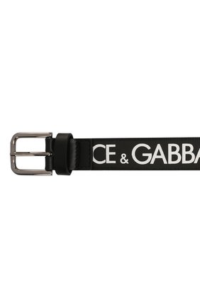 Детский ремень DOLCE & GABBANA черно-белого цвета по цене 9360 руб., арт. EC0055/AN664 | Фото 3 Детский ремень DOLCE & GABBANA черно-белого цвета, арт. EC0055/AN664 | Фото 3