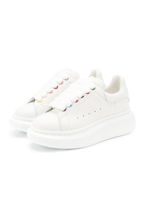 Детские кожаные кеды ALEXANDER MCQUEEN белого цвета по цене 20950 руб., арт. 587691/WHX13 | Фото 1 Детские кожаные кеды ALEXANDER MCQUEEN белого цвета, арт. 587691/WHX13 | Фото 1