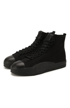 Мужские текстильные кеды yuben mid Y-3 черного цвета по цене 19950 руб., арт. EH1385/M | Фото 1 Мужские текстильные кеды yuben mid Y-3 черного цвета, арт. EH1385/M | Фото 1