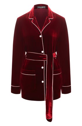 Женская бархатная рубашка DOLCE & GABBANA бордового цвета по цене 145500 руб., арт. F5I89T/FUVKQ | Фото 1 Женская бархатная рубашка DOLCE & GABBANA бордового цвета, арт. F5I89T/FUVKQ | Фото 1