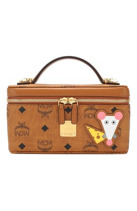 Женская косметичка MCM коричневого цвета по цене 47600 руб., арт. MWR ASXL02 | Фото 1 Женская косметичка MCM коричневого цвета, арт. MWR ASXL02 | Фото 1
