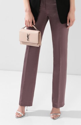 Женская сумка sunset SAINT LAURENT светло-розового цвета по цене 122000 руб., арт. 533026/D422N | Фото 2 Женская сумка sunset SAINT LAURENT светло-розового цвета, арт. 533026/D422N | Фото 2