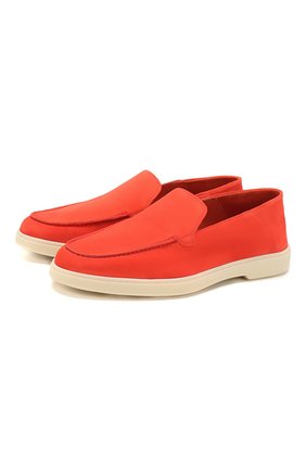 Женские замшевые лоферы SANTONI красного цвета по цене 31850 руб., арт. WUYA58673TISCPYLR44 | Фото 1 Женские замшевые лоферы SANTONI красного цвета, арт. WUYA58673TISCPYLR44 | Фото 1