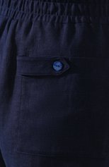 Женские шорты из смеси вискозы и льна LISE CHARMEL синего цвета, арт. ASA01A5 | Фото 5 (Женское Кросс-КТ: Шорты-одежда, Шорты-пляжная одежда; Длина Ж (юбки, платья, шорты): Мини; Материал внешний: Вискоза, Лен; Стили: Кэжуэл)