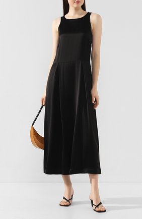 Женское платье из вискозы TWINS FLORENCE черного цвета по цене 37150 руб., арт. TWFPE20ABI0008C | Фото 2 Женское платье из вискозы TWINS FLORENCE черного цвета, арт. TWFPE20ABI0008C | Фото 2