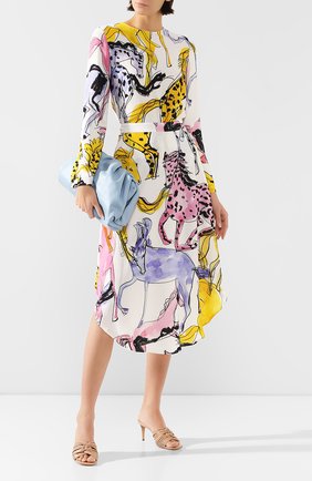 Женская блузка из вискозы STELLA MCCARTNEY разноцветного цвета по цене 58200 руб., арт. 411686/S0A08 | Фото 2 Женская блузка из вискозы STELLA MCCARTNEY разноцветного цвета, арт. 411686/S0A08 | Фото 2 (Длина (для топов): Стандартные; Рукава: Длинные; Женское Кросс-КТ: Блуза-одежда; Материал внешний: Вискоза; Принт: С принтом; Региональные ограничения белый список (Axapta Mercury): RU)