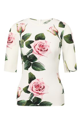 Женская шелковая блузка DOLCE & GABBANA белого цвета по цене 56750 руб., арт. F7Y36T/FSAZD | Фото 1 Женская шелковая блузка DOLCE & GABBANA белого цвета, арт. F7Y36T/FSAZD | Фото 1