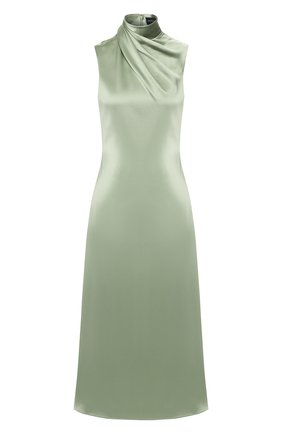 Женское шелковое платье BRANDON MAXWELL светло-зеленого цвета по цене 151000 руб., арт. DR191PS20 | Фото 1 Женское шелковое платье BRANDON MAXWELL светло-зеленого цвета, арт. DR191PS20 | Фото 1