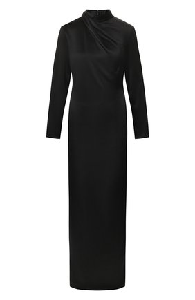 Женское шелковое платье BRANDON MAXWELL черного цвета по цене 212000 руб., арт. GN148PS20 | Фото 1 Женское шелковое платье BRANDON MAXWELL черного цвета, арт. GN148PS20 | Фото 1