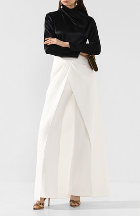 Женские брюки BRANDON MAXWELL белого цвета по цене 113500 руб., арт. PT131PS20 | Фото 2 Женские брюки BRANDON MAXWELL белого цвета, арт. PT131PS20 | Фото 2