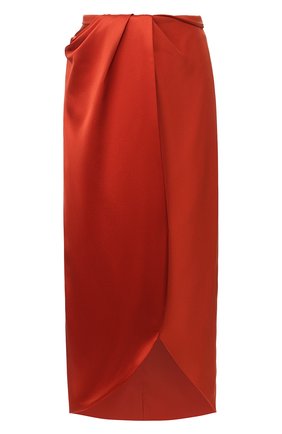 Женская шелковая юбка BRANDON MAXWELL бронзового цвета по цене 88350 руб., арт. SK110PS20 | Фото 1 Женская шелковая юбка BRANDON MAXWELL бронзового цвета, арт. SK110PS20 | Фото 1