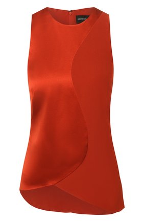 Женский шелковый топ BRANDON MAXWELL бронзового цвета по цене 89950 руб., арт. TP236PS20 | Фото 1 Женский шелковый топ BRANDON MAXWELL бронзового цвета, арт. TP236PS20 | Фото 1