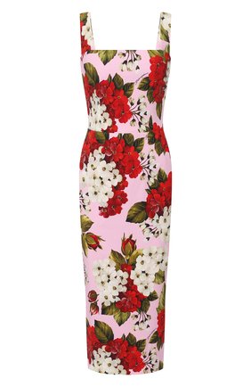 Женское платье из вискозы DOLCE & GABBANA розового цвета по цене 127500 руб., арт. F6H4UT/FSRM0 | Фото 1 Женское платье из вискозы DOLCE & GABBANA розового цвета, арт. F6H4UT/FSRM0 | Фото 1