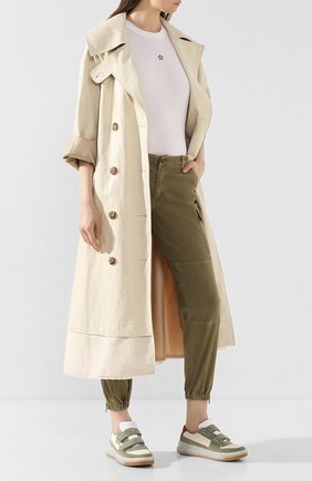 Женские джинсы MICHAEL MICHAEL KORS хаки цвета по цене 19950 руб., арт. MH99CSPD0W | Фото 2 Женские джинсы MICHAEL MICHAEL KORS хаки цвета, арт. MH99CSPD0W | Фото 2