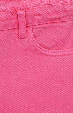 Детские джинсы MONNALISA розового цвета, арт. 195411 | Фото 3 (Детали: Декор, Однотонный; Кросс-КТ: джинсы)