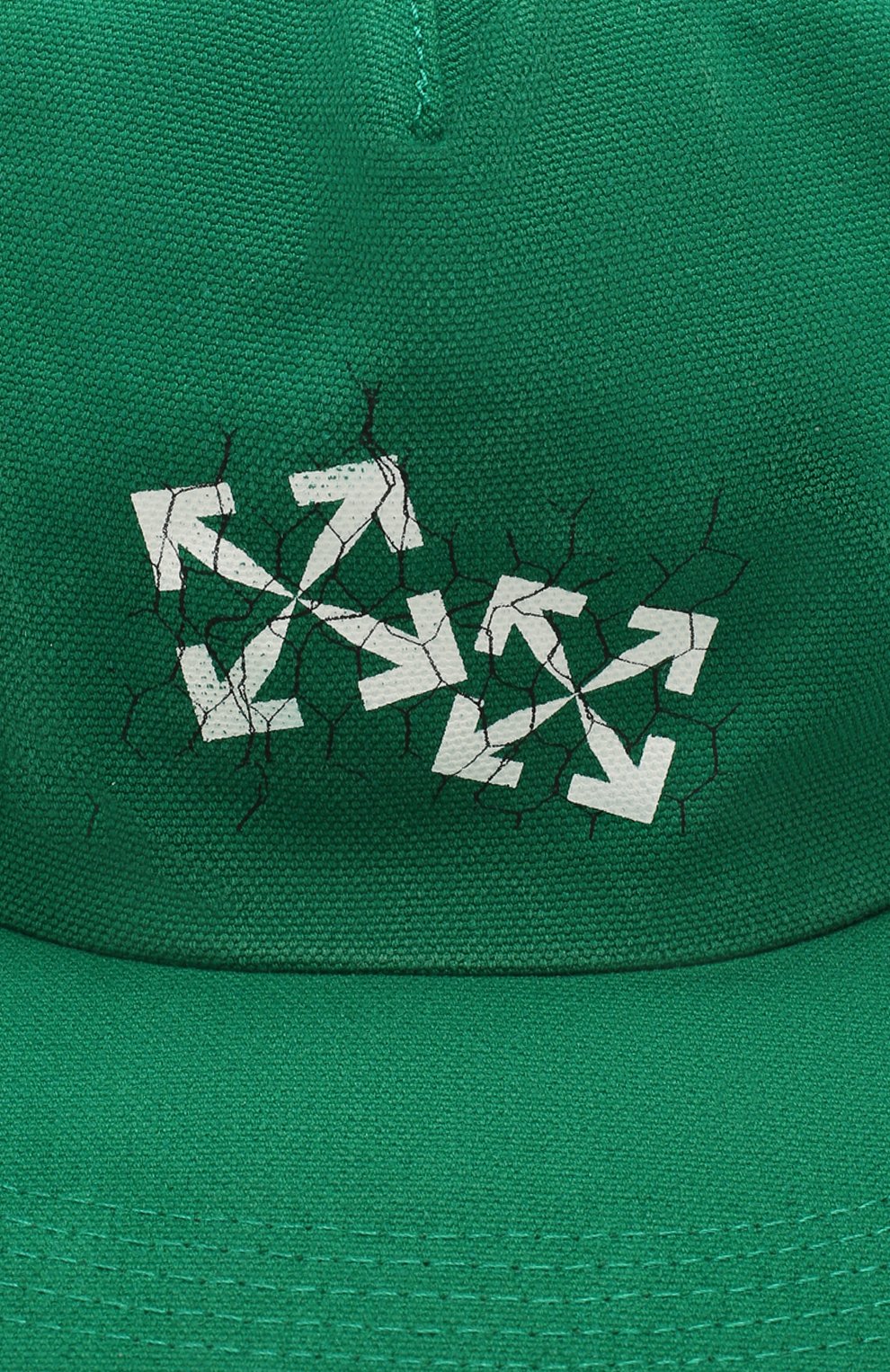 Мужской хлопковая бейсболка OFF-WHITE зеленого цвета по цене 16200 руб., арт. 0MLB022S20G810024401 | Фото 3 Мужской хлопковая бейсболка OFF-WHITE зеленого цвета, арт. 0MLB022S20G810024401 | Фото 3