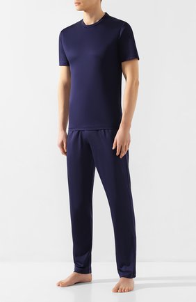 Мужские хлопковые домашние брюки ZIMMERLI темно-синего цвета по цене 9950 руб., арт. 249-95304 | Фото 2 Мужские хлопковые домашние брюки ZIMMERLI темно-синего цвета, арт. 249-95304 | Фото 2
