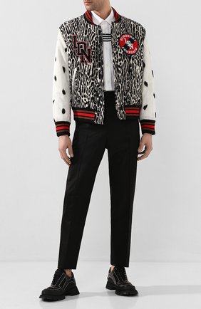 Мужской бомбер BURBERRY черно-белого цвета по цене 165000 руб., арт. 8025114 | Фото 2 Мужской бомбер BURBERRY черно-белого цвета, арт. 8025114 | Фото 2