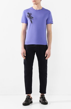 Мужская хлопковая футболка STONE ISLAND SHADOW PROJECT сиреневого цвета по цене 13350 руб., арт. 721920110 | Фото 2 Мужская хлопковая футболка STONE ISLAND SHADOW PROJECT сиреневого цвета, арт. 721920110 | Фото 2