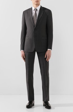 Мужская хлопковая сорочка GIORGIO ARMANI белого цвета по цене 51450 руб., арт. 8WGCCZ98/TZ475 | Фото 2 Мужская хлопковая сорочка GIORGIO ARMANI белого цвета, арт. 8WGCCZ98/TZ475 | Фото 2 (Рукава: Длинные; Длина (для топов): Стандартные; Материал внешний: Хлопок; Случай: Формальный; Воротник: Кент; Принт: Однотонные; Манжеты: На пуговицах; Мужское Кросс-КТ: Сорочка-одежда)