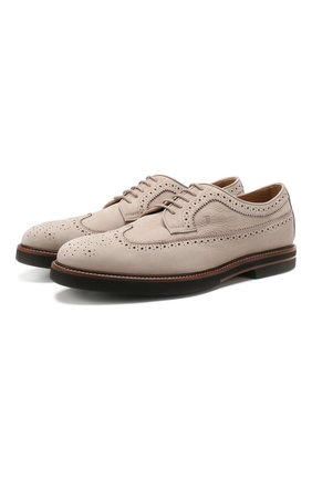 Мужские кожаные дерби TOD’S светло-серого цвета по цене 45950 руб., арт. XXM53B00C106RN | Фото 1 Мужские кожаные дерби TOD’S светло-серого цвета, арт. XXM53B00C106RN | Фото 1 (Материал внутренний: Натуральная кожа; Мужское Кросс-КТ: Броги-обувь; Стили: Классический)