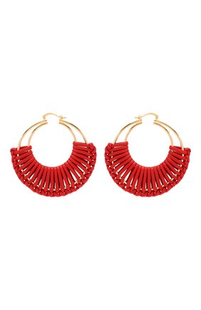 Женские серебряные серьги BOTTEGA VENETA красного цвета по цене 35950 руб., арт. 590482/VAHUA | Фото 1 Женские серебряные серьги BOTTEGA VENETA красного цвета, арт. 590482/VAHUA | Фото 1
