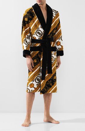Мужской хлопковый халат VERSACE разноцветного цвета по цене 58950 руб., арт. ZACP00008/ZC0SP075 | Фото 2 Мужской хлопковый халат VERSACE разноцветного цвета, арт. ZACP00008/ZC0SP075 | Фото 2