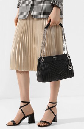 Женская сумка susan small MICHAEL MICHAEL KORS черного цвета по цене 38400 руб., арт. 30H9SUSL1T | Фото 2 Женская сумка susan small MICHAEL MICHAEL KORS черного цвета, арт. 30H9SUSL1T | Фото 2