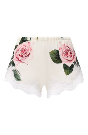 Женские шелковые шорты DOLCE & GABBANA белого цвета по цене 33050 руб., арт. 03A02T/FSAZD | Фото 1 Женские шелковые шорты DOLCE & GABBANA белого цвета, арт. 03A02T/FSAZD | Фото 1