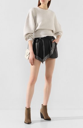 Женская пуловер из смеси шерсти и кашемира ALEXANDER WANG кремвого цвета по цене 62050 руб., арт. 1KC1203076 | Фото 2 Женская пуловер из смеси шерсти и кашемира ALEXANDER WANG кремвого цвета, арт. 1KC1203076 | Фото 2