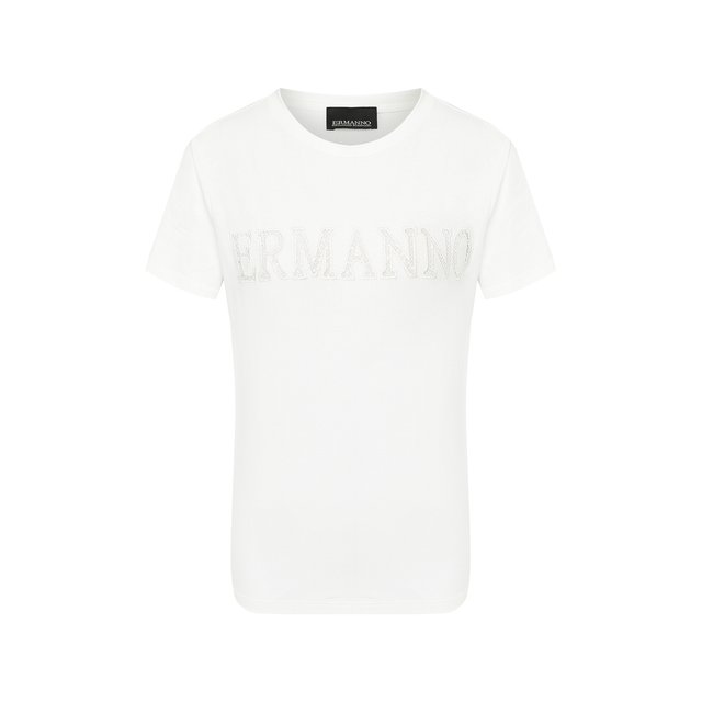 Хлопковая футболка Ermanno Ermanno Scervino 10897204