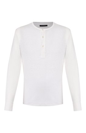 Мужская льняной лонгслив ERMENEGILDO ZEGNA белого цвета по цене 29950 руб., арт. UU564/840 | Фото 1 Мужская льняной лонгслив ERMENEGILDO ZEGNA белого цвета, арт. UU564/840 | Фото 1