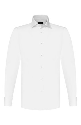 Мужская хлопковая сорочка ERMENEGILDO ZEGNA белого цвета по цене 22450 руб., арт. 703901/9MS4BA | Фото 1 Мужская хлопковая сорочка ERMENEGILDO ZEGNA белого цвета, арт. 703901/9MS4BA | Фото 1