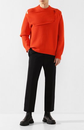 Мужской кашемировый свитер BOTTEGA VENETA оранжевого цвета по цене 139000 руб., арт. 620902/VKTI0 | Фото 2 Мужской кашемировый свитер BOTTEGA VENETA оранжевого цвета, арт. 620902/VKTI0 | Фото 2