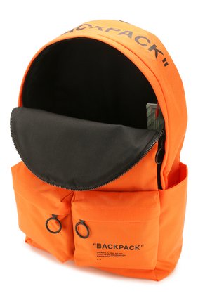 Мужской текстильный рюкзак OFF-WHITE оранжевого цвета по цене 29450 руб., арт. 0MNB003R205210381910 | Фото 4 Мужской текстильный рюкзак OFF-WHITE оранжевого цвета, арт. 0MNB003R205210381910 | Фото 4