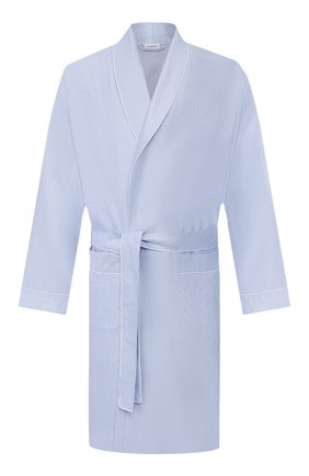 Мужской хлопковый халат ZIMMERLI голубого цвета по цене 25300 руб., арт. 4753-75140 | Фото 1 Мужской хлопковый халат ZIMMERLI голубого цвета, арт. 4753-75140 | Фото 1