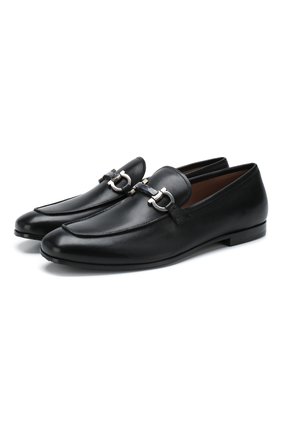 Мужские кожаные лоферы SALVATORE FERRAGAMO черного цвета по цене 61000 руб., арт. Z-07260793E | Фото 1 Мужские кожаные лоферы SALVATORE FERRAGAMO черного цвета, арт. Z-07260793E | Фото 1