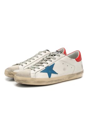 Мужские кожаные кеды superstar GOLDEN GOOSE DELUXE BRAND белого цвета по цене 28800 руб., арт. G36MS590.T77 | Фото 1 Мужские кожаные кеды superstar GOLDEN GOOSE DELUXE BRAND белого цвета, арт. G36MS590.T77 | Фото 1