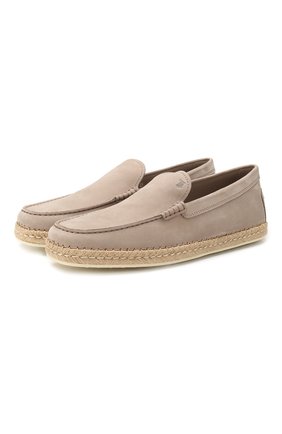 Мужские кожаные эспадрильи TOD’S светло-серого цвета по цене 29950 руб., арт. XXM66B0BM406RN | Фото 1 Мужские кожаные эспадрильи TOD’S светло-серого цвета, арт. XXM66B0BM406RN | Фото 1