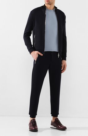 Мужские кожаные кроссовки KITON бордового цвета по цене 104500 руб., арт. USSVLAEN00648 | Фото 2 Мужские кожаные кроссовки KITON бордового цвета, арт. USSVLAEN00648 | Фото 2