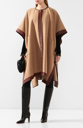 Женская кашемировое пончо BURBERRY бежевого цвета по цене 182000 руб., арт. 8023662 | Фото 2 Женская кашемировое пончо BURBERRY бежевого цвета, арт. 8023662 | Фото 2
