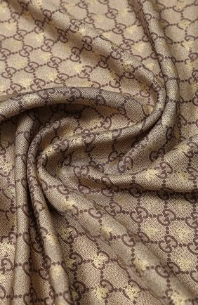 Женский шелковый платок GUCCI розового цвета по цене 36700 руб., арт. 499130/3G001 | Фото 2 Женский шелковый платок GUCCI розового цвета, арт. 499130/3G001 | Фото 2