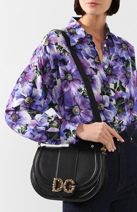 Женская сумка dg amore large DOLCE & GABBANA черного цвета по цене 180000 руб., арт. BB6826/AK295 | Фото 2 Женская сумка dg amore large DOLCE & GABBANA черного цвета, арт. BB6826/AK295 | Фото 2