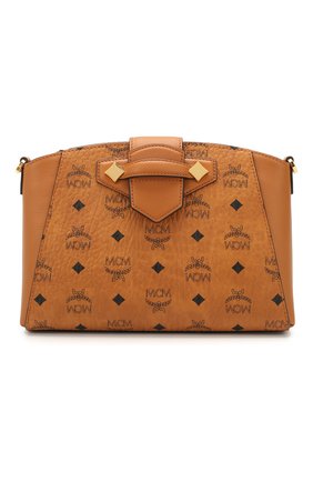 Женская сумка essential small MCM коричневого цвета по цене 49950 руб., арт. MWR ASSE07 | Фото 1 Женская сумка essential small MCM коричневого цвета, арт. MWR ASSE07 | Фото 1